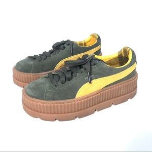 Savage X Fenty | Shoes | Puma X Fenty Creepers Platform Sneakers 85 Euc Green  Shoes | Poshmark